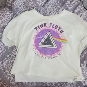 Pink Floyd cropped tee size large